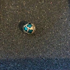Blue butterfly pandora charm